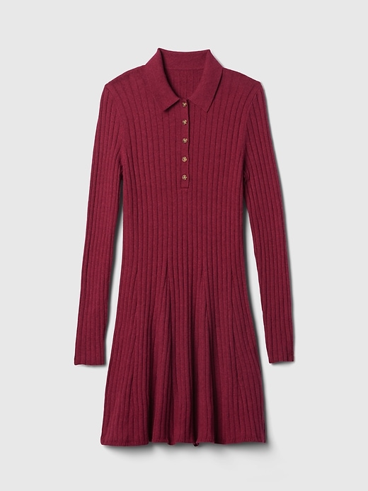 Image number 7 showing, CashSoft Polo Sweater Mini Dress