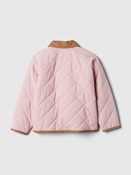 2 of 8 showing, with the color primitive pink of product Baby & Toddler Recycled Quilted Field Jacket