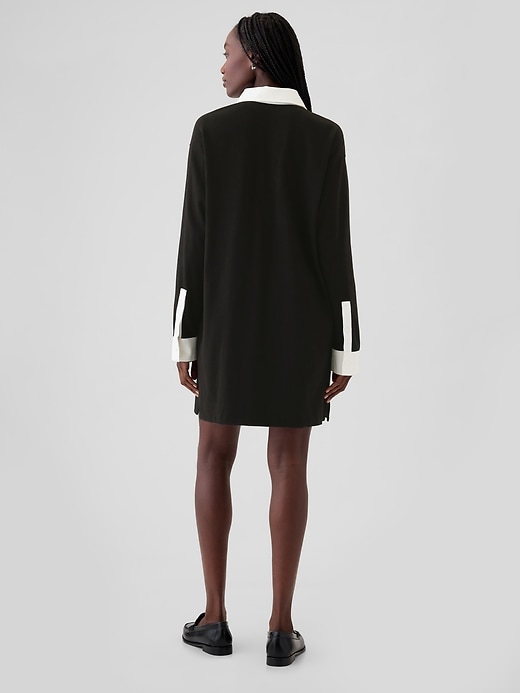 2 of 8 showing, with the color black logo of product Polo Mini Dress