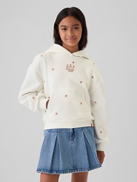 Gap × American Girl Kids VintageSoft Logo Hoodie