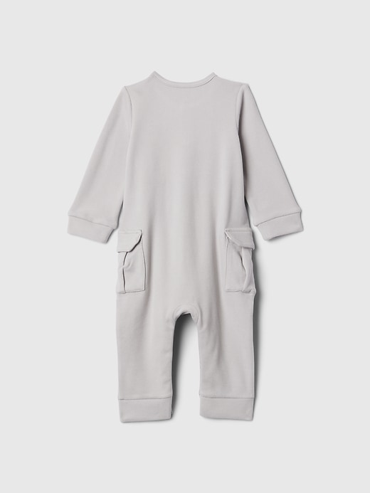 2 of 8 showing, with the color Grey heather of product Baby Soft Brushed One-Piece