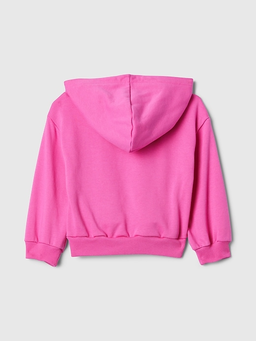 2 of 8 showing, with the color happy pink of product Baby & Toddler Vintage Soft Logo Hoodie