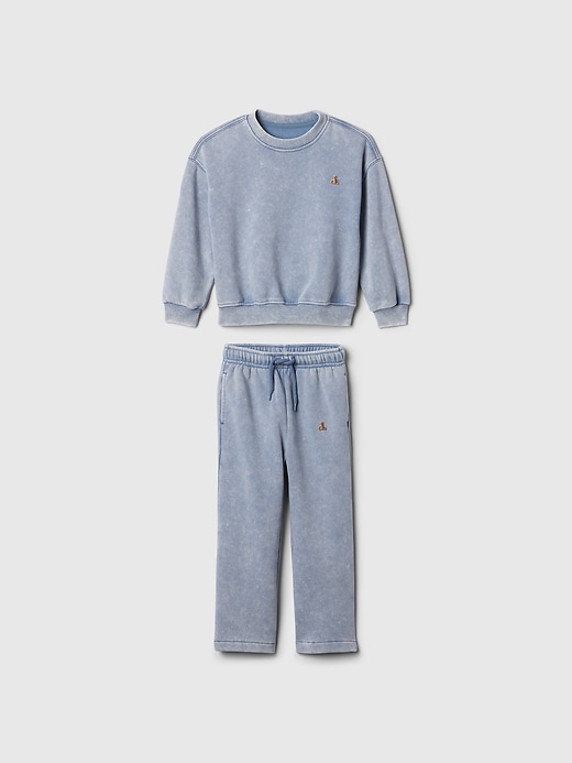 1 of 8 showing, with the color bainbridge blue of product Baby & Toddler VintageSoft Relaxed Sweat Set