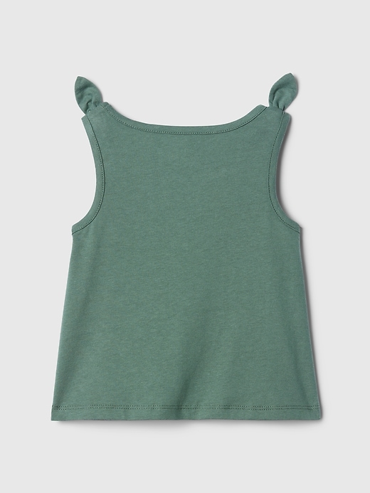 2 of 8 showing, with the color dark forest green of product Baby & Toddler Graphic Tank Top