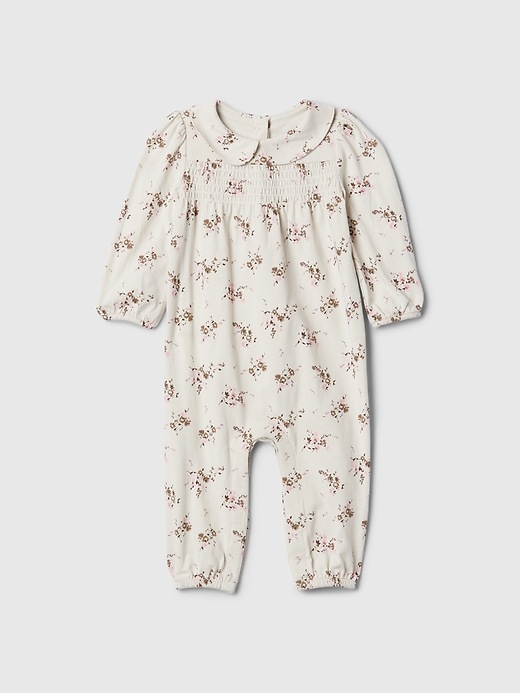 1 of 8 showing, with the color regular grey of product Baby Floral One-Piece