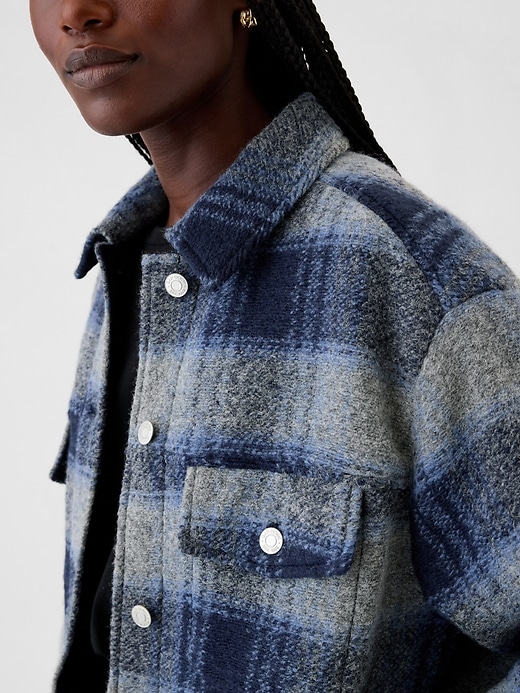 Image number 4 showing, Wool Relaxed Shirt Jacket