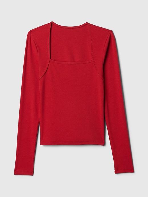 Modern Rib Square-Neck Top | Gap