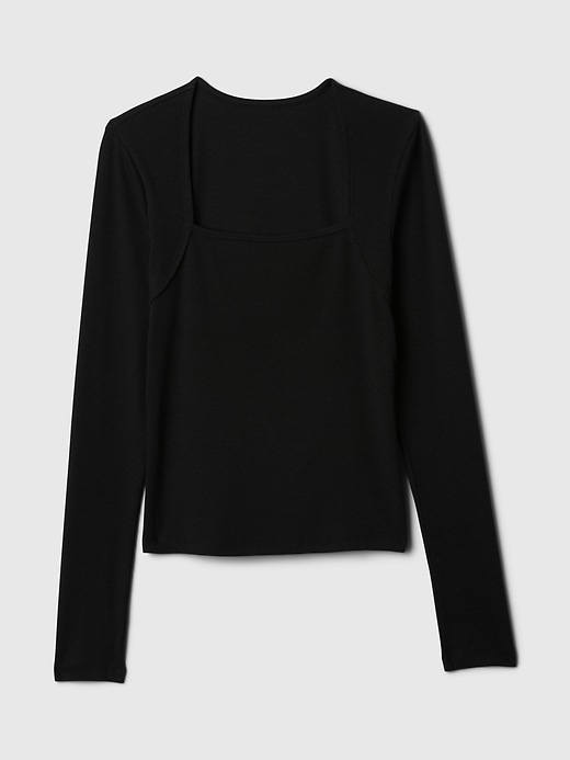 Image number 4 showing, Modern Rib Square-Neck Top