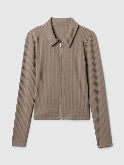 Modern Rib Zipper Shirt | Gap