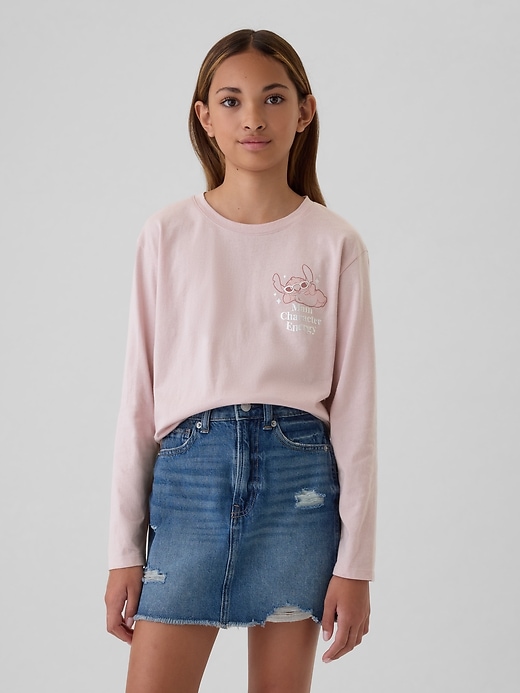 1 of 8 showing, with the color primitive pink of product Gap × Disney Kids Graphic T-Shirt