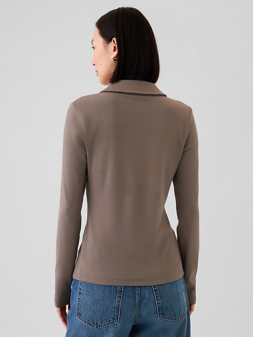 2 of 8 showing, with the color Plymouth rock brown of product Modern Button-Down Shirt