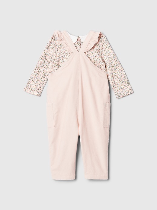 Autumn and Spring Arrival Baby Unisex Solid Color Corduroy Sleeveless Rompers Overalls