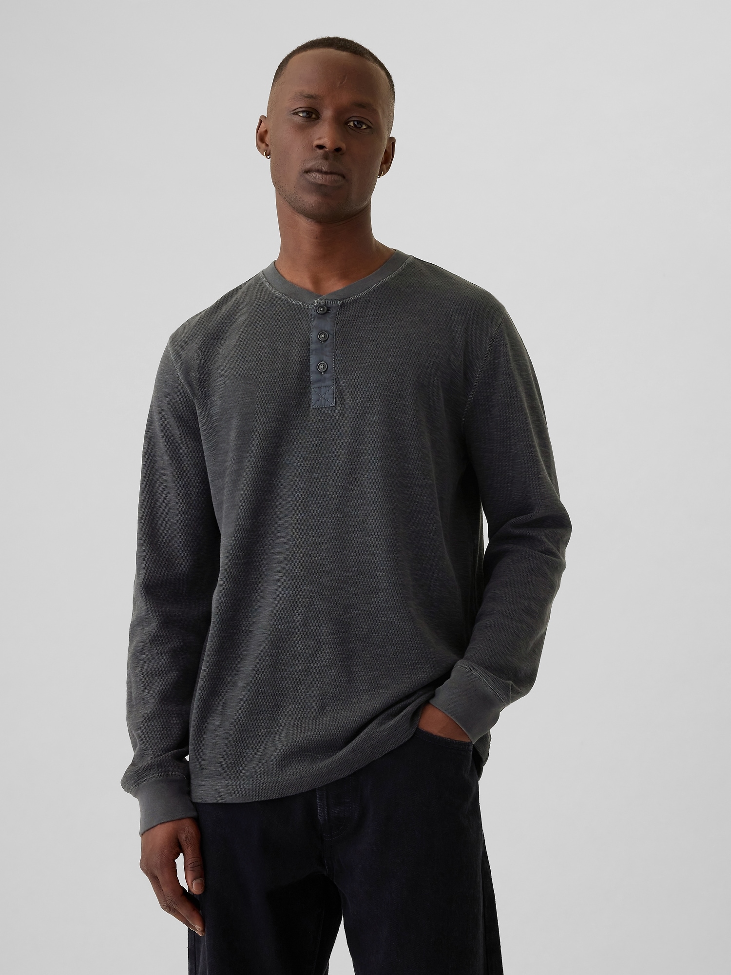 Long Sleeve Henley Shirts | Gap