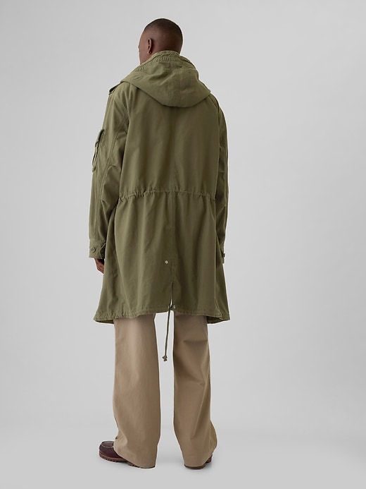 2 of 8 showing, with the color olive night of product GapReissue Utility Jacket