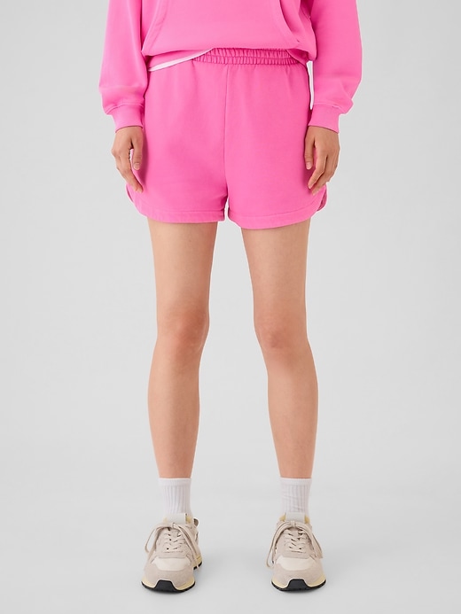 1 of 8 showing, with the color standout pink of product VintageSoft Dolphin Sweat Shorts