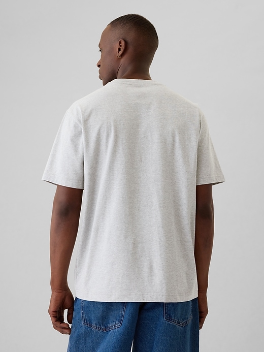 2 of 8 showing, with the color heather grey of product Gap Logo Peanuts Graphic T-Shirt