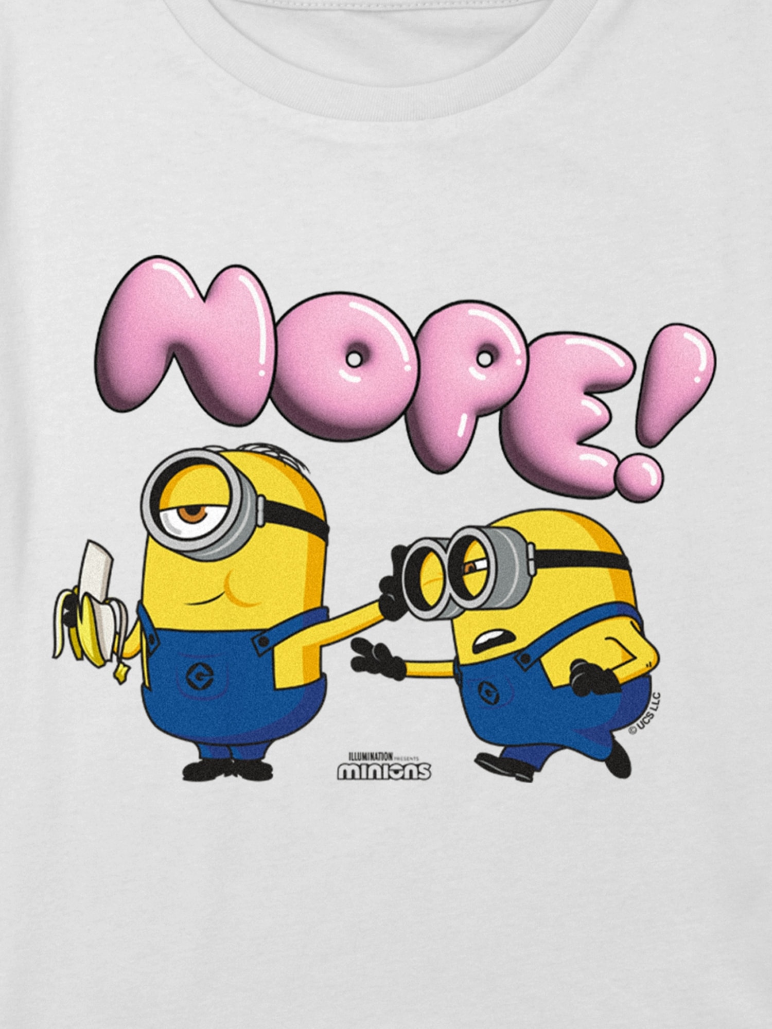 Kids Minions Nope Graphic Boxy Crop Tee | Gap