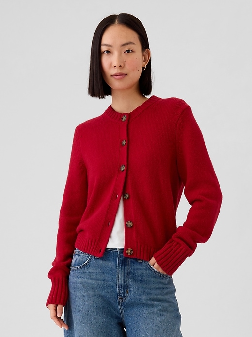 Image number 1 showing, CashSoft Crop Cardigan