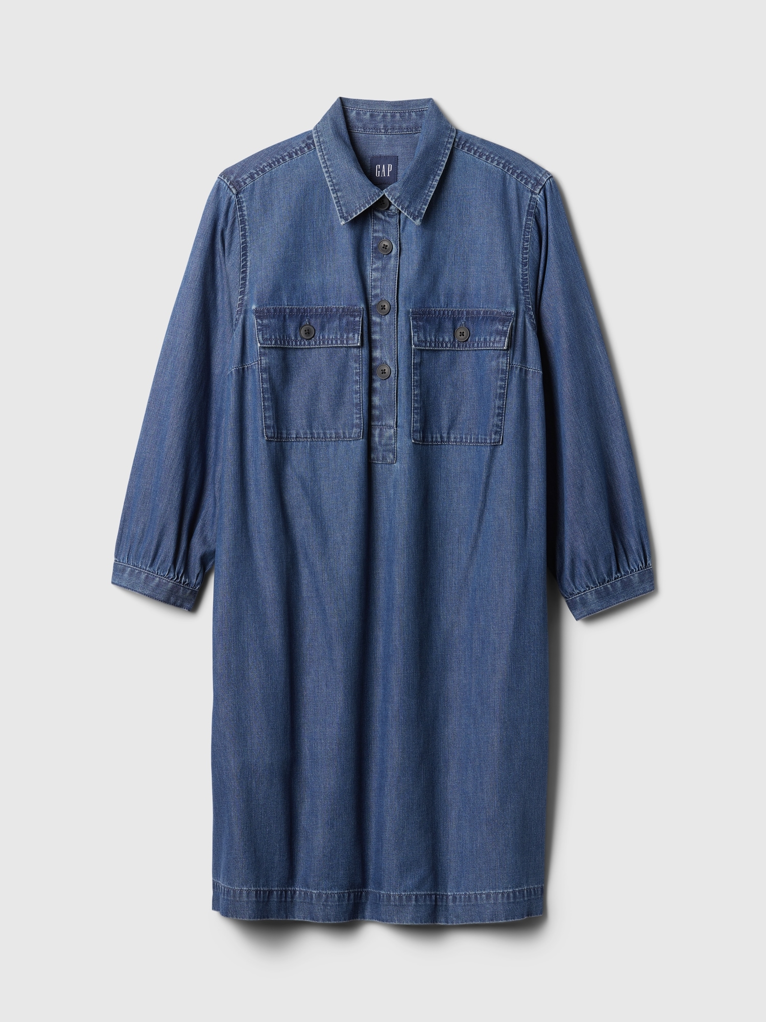 Denim Utility Mini Shirtdress | Gap