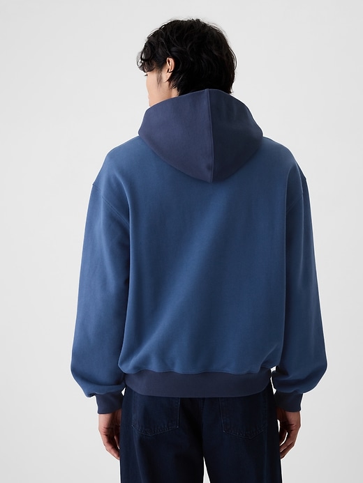 2 of 8 showing, with the color night sky of product Heavyweight 1969 Logo Colorblock Hoodie