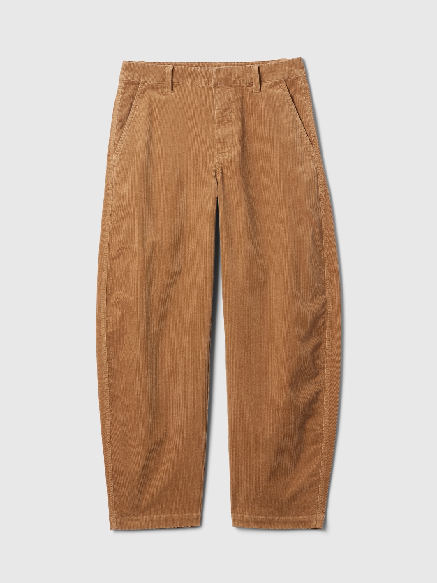 High Rise Corduroy Tapered Ankle Trousers Gap