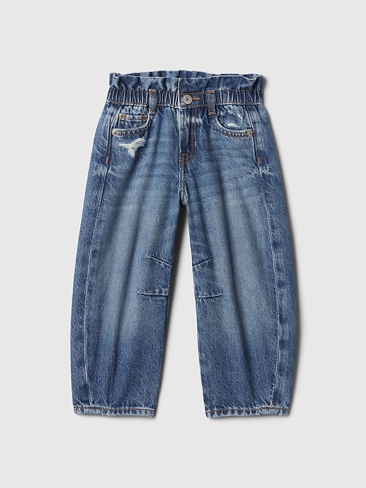 1 of 8 showing, with the color dark wash of product Baby & Toddler Horseshoe Jeans