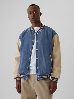 Denim Varsity Jacket | Gap