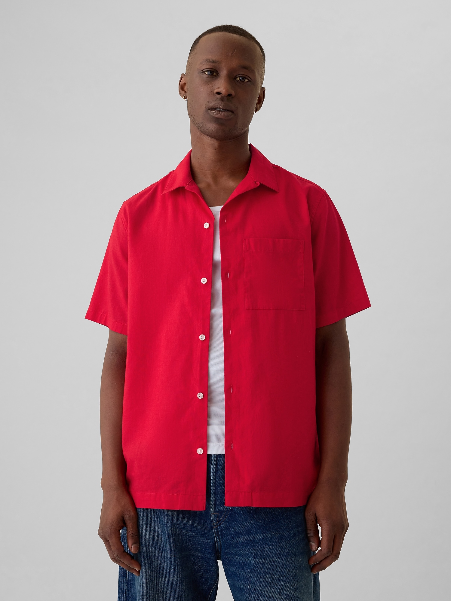 Linen cotton shirt gap