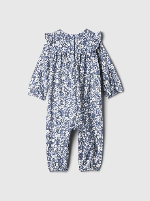 2 of 8 showing, with the color Bainbridge blue of product Baby Floral One-Piece
