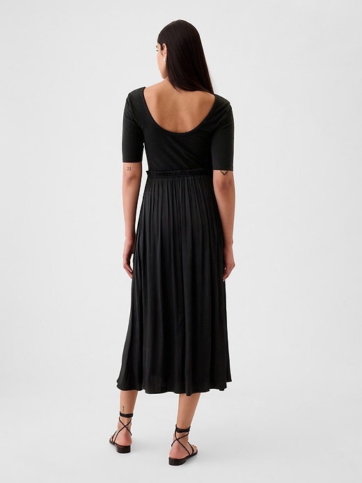 2 of 8 showing, with the color black of product Mixed Media Ballet Dress