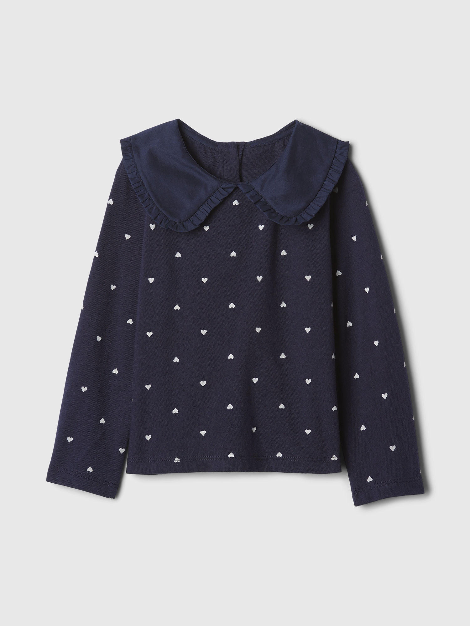 Gap Kids' Baby Ruffle Collar Tshirt In Navy Uniform Blue ModeSens