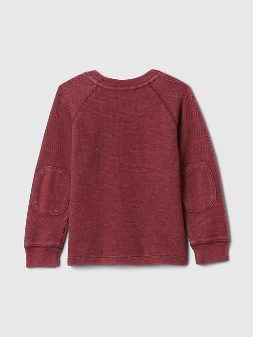 2 of 8 showing, with the color red delicious of product Baby & Toddler Textured Raglan T-Shirt