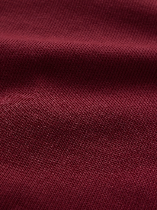 Image number 4 showing, Modern Rib Mockneck Crop Shirt