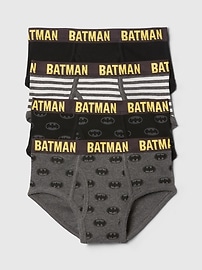 View large product image 1 of 1. GapKids &#124 DC Organic Cotton Batman Briefs (4-Pack)