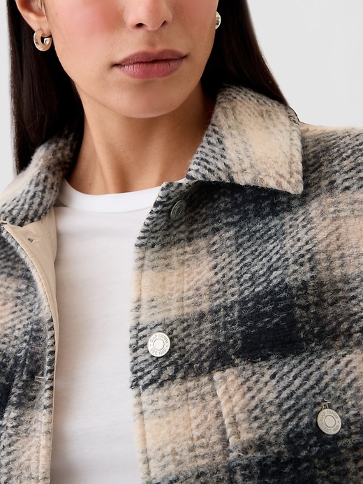 Image number 4 showing, Wool Relaxed Shirt Jacket
