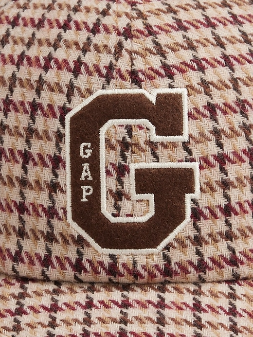 2 of 8 showing, with the color TWEED 478 of product Houndstooth Gap Logo Baseball Hat