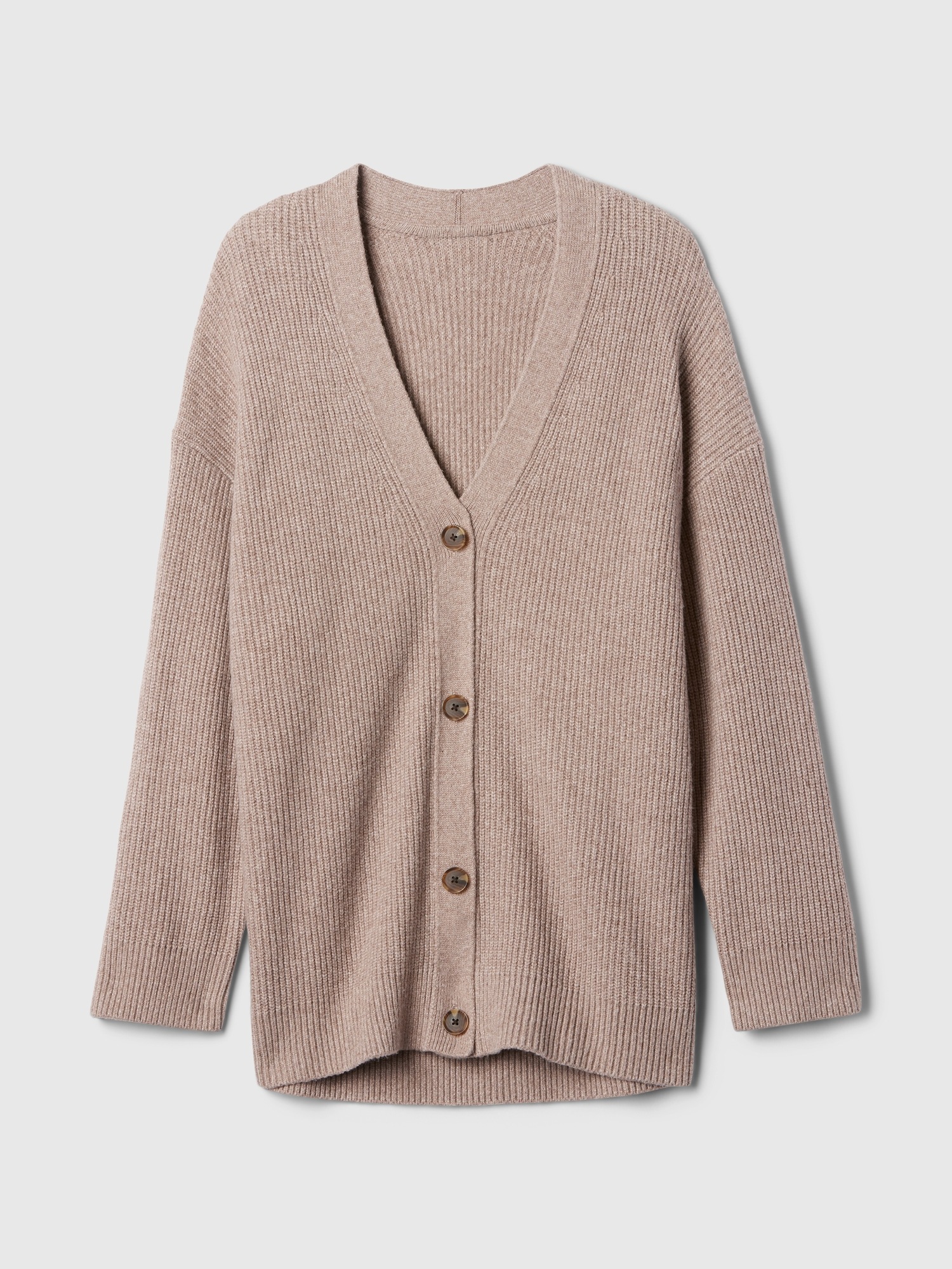CashSoft Shaker-Stitch Boyfriend Cardigan | Gap