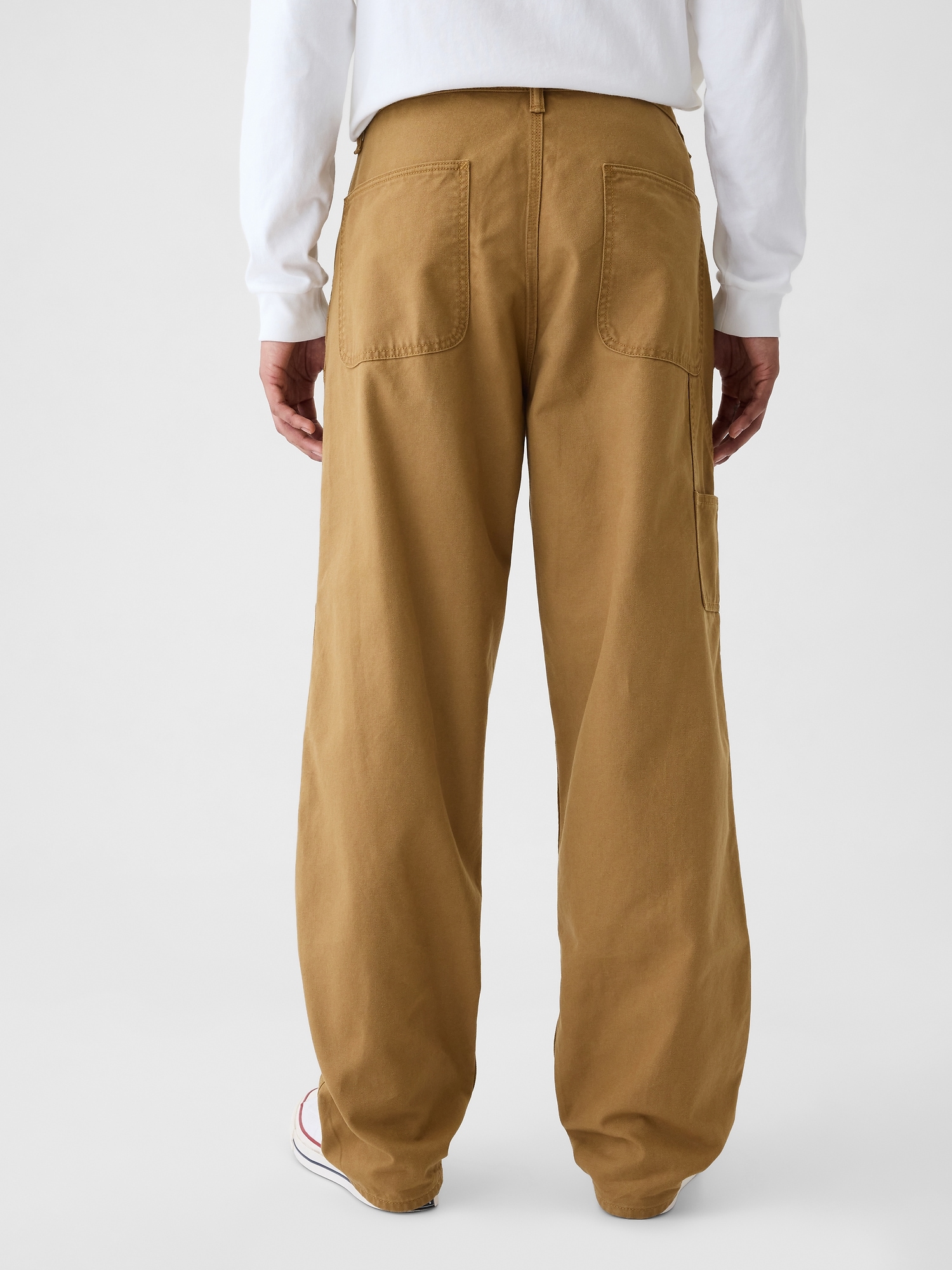 Double-Knee Canvas Utility Baggy Jeans | Gap