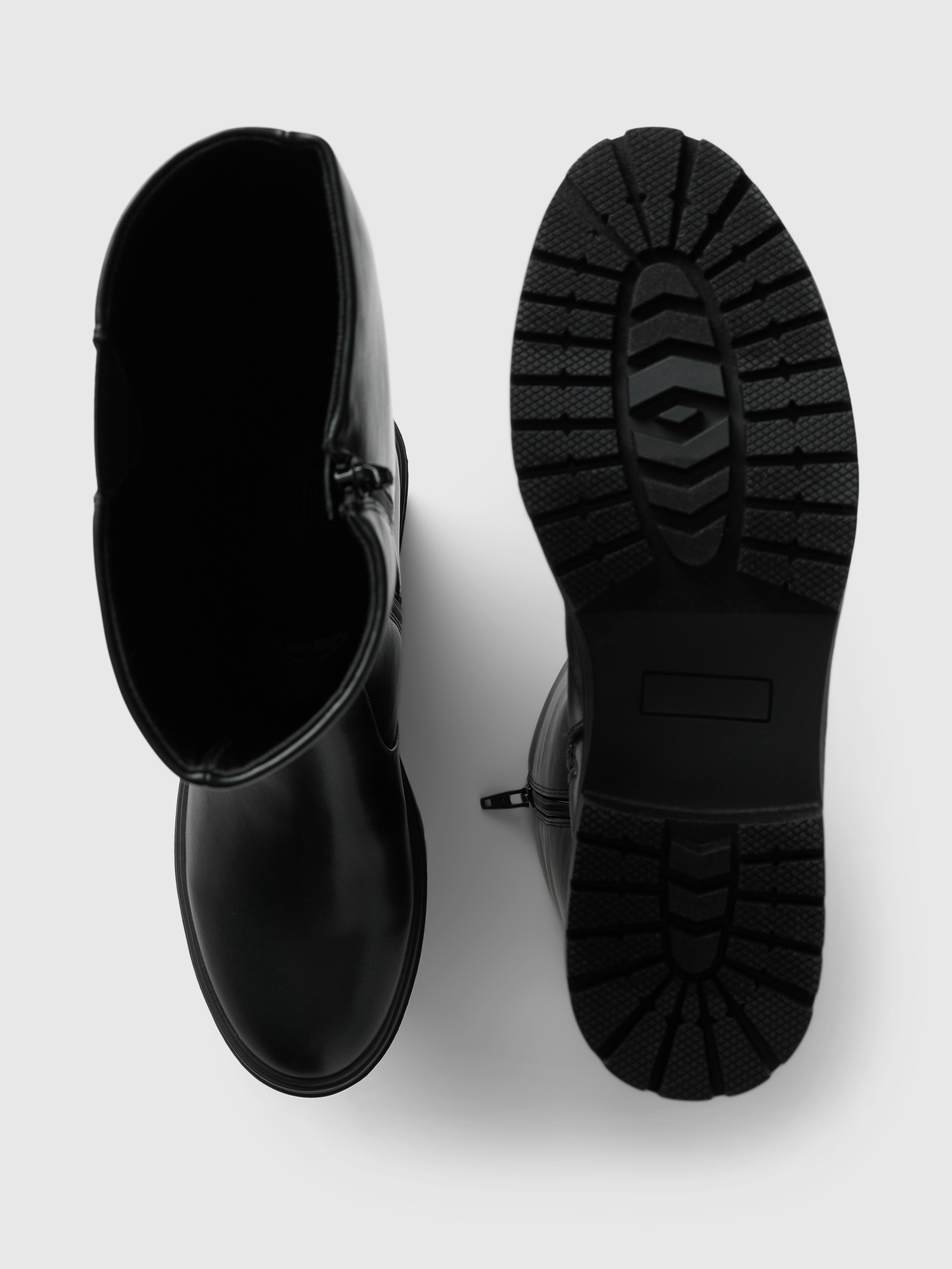 Женские ботинки Gap Vegan Leather Tall, цвет: Насыщенный чёрный — фото 3