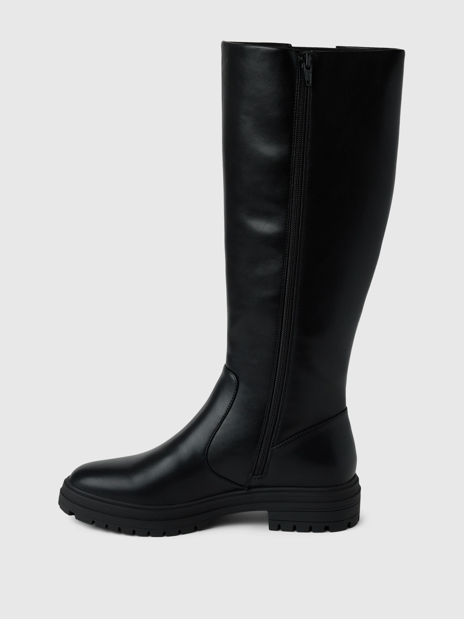 Женские ботинки Gap Vegan Leather Tall, цвет: Насыщенный чёрный — фото 5