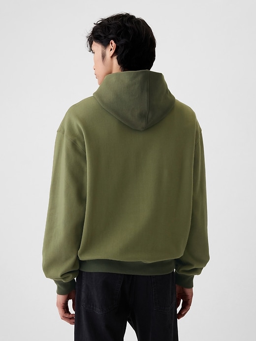2 of 8 showing, with the color Army jacket green of product Heavyweight 1969 Logo Colorblock Hoodie