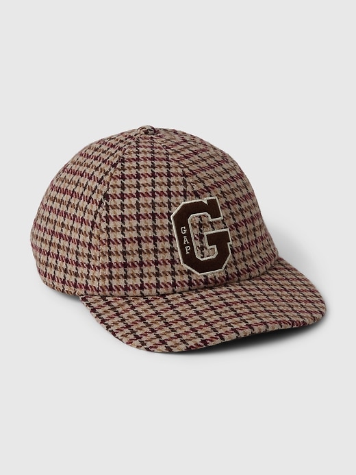 1 of 8 showing, with the color TWEED 478 of product Houndstooth Gap Logo Baseball Hat