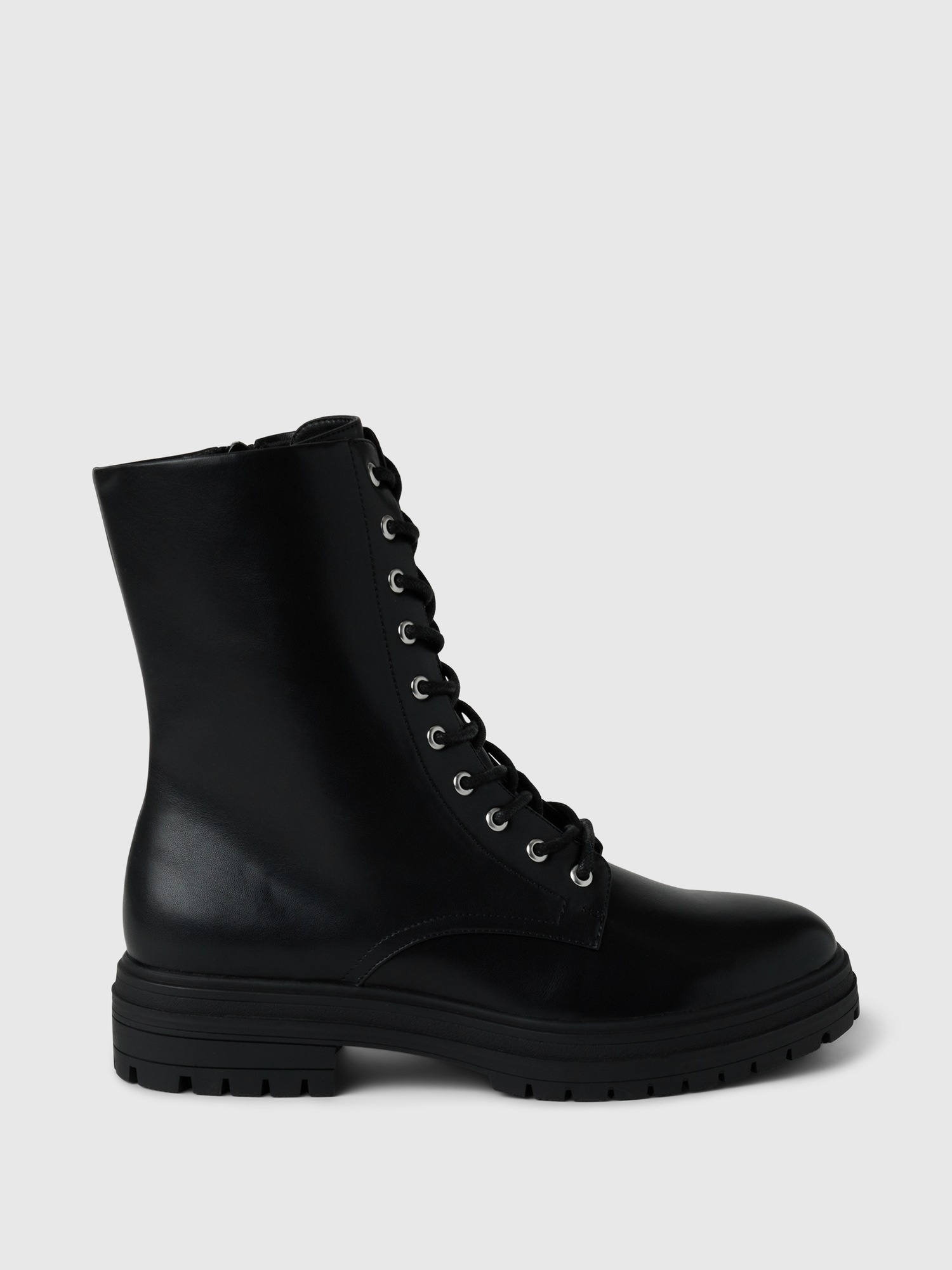 Женские ботинки Gap Vegan Leather Moto, цвет: Насыщенный чёрный