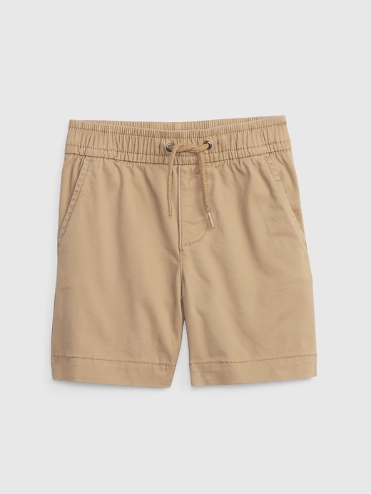 1 of 8 showing, with the color new british khaki of product Toddler Easy Pull-On Shorts