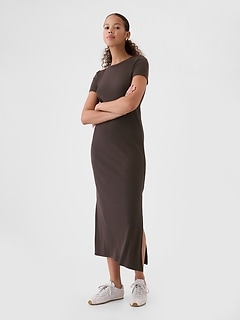 Western Denim Midi Dress