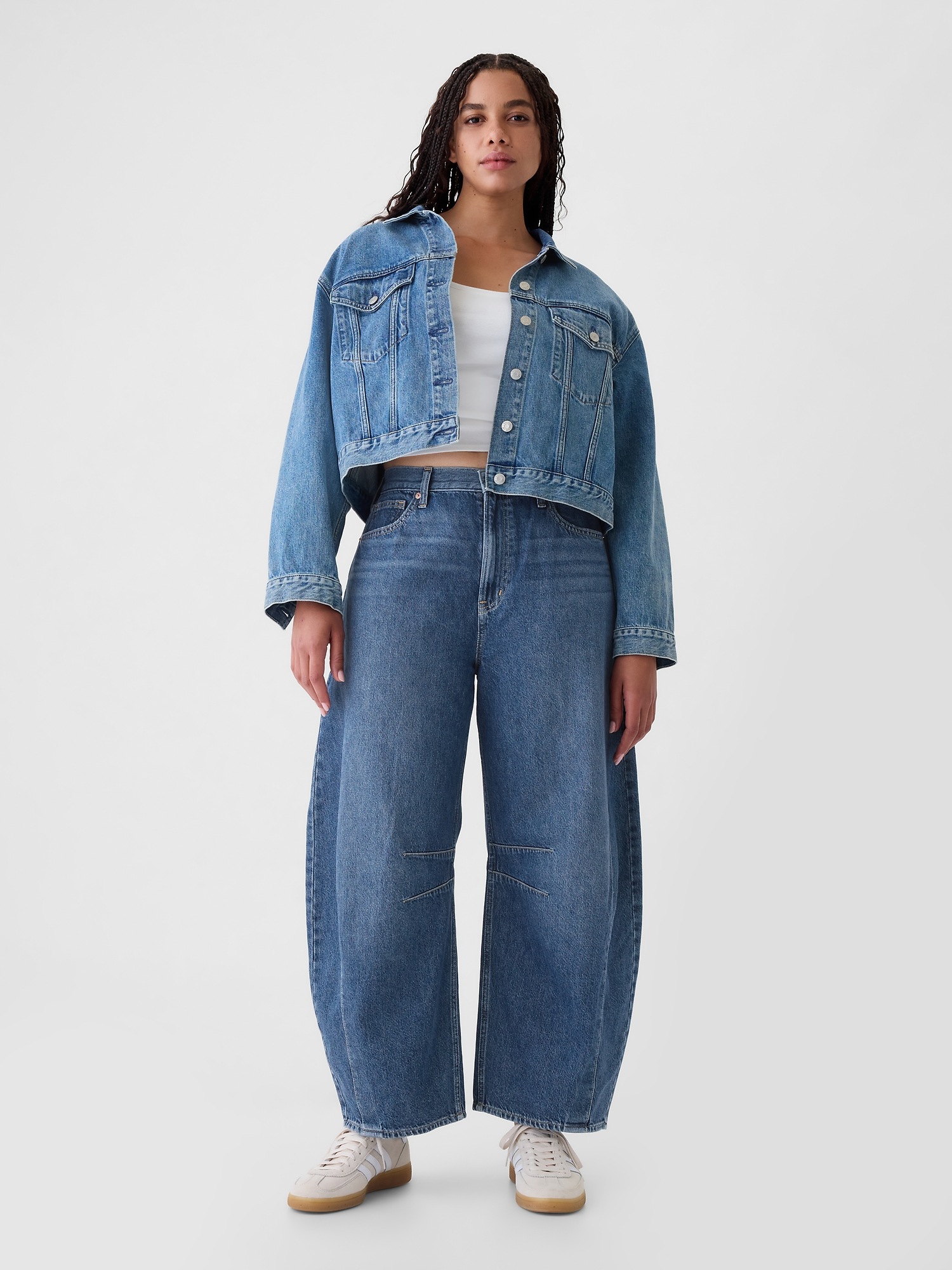 Женские джинсы Gap High Rise UltraSoft Belted Horseshoe Jeans — фото 5