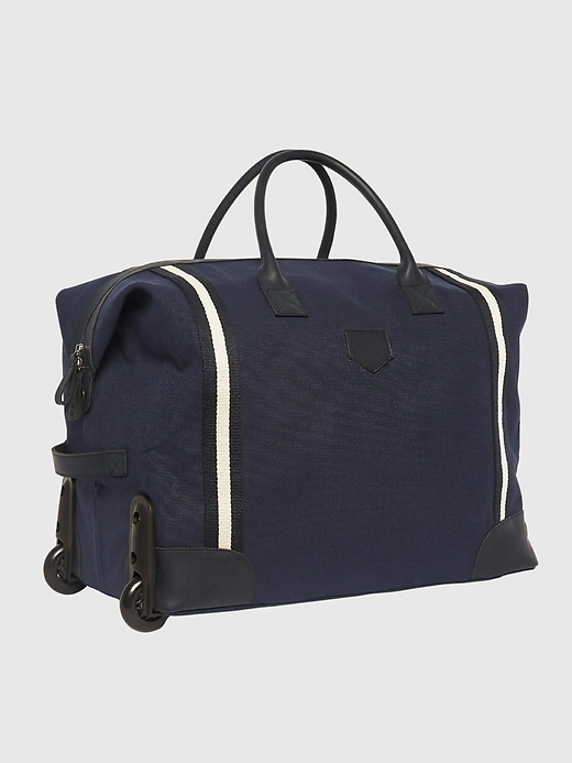 1 of 8 showing, with the color NAVY of product Brouk and Co The Kennedy Rolling Duffel