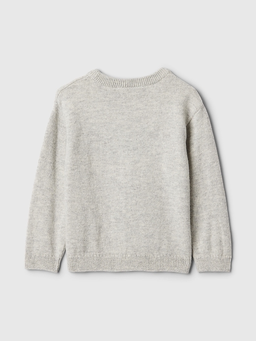 2 of 8 showing, with the color light grey heather of product Gap × Disney Baby Mickey Mouse Sweater