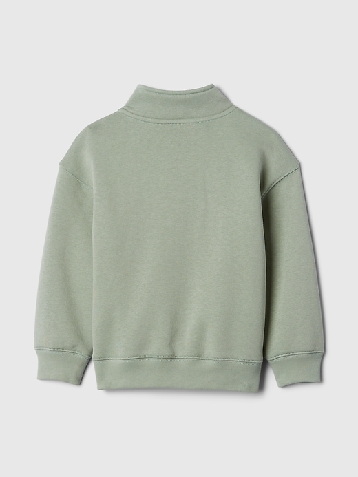 2 of 8 showing, with the color Sage green of product Baby & Toddler Vintage Soft Relaxed Quarter-Zip Pullover