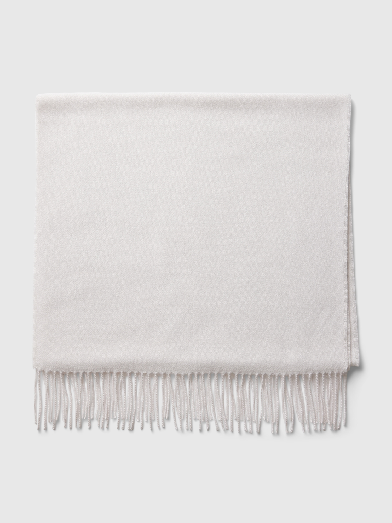 Fringe Scarf - White